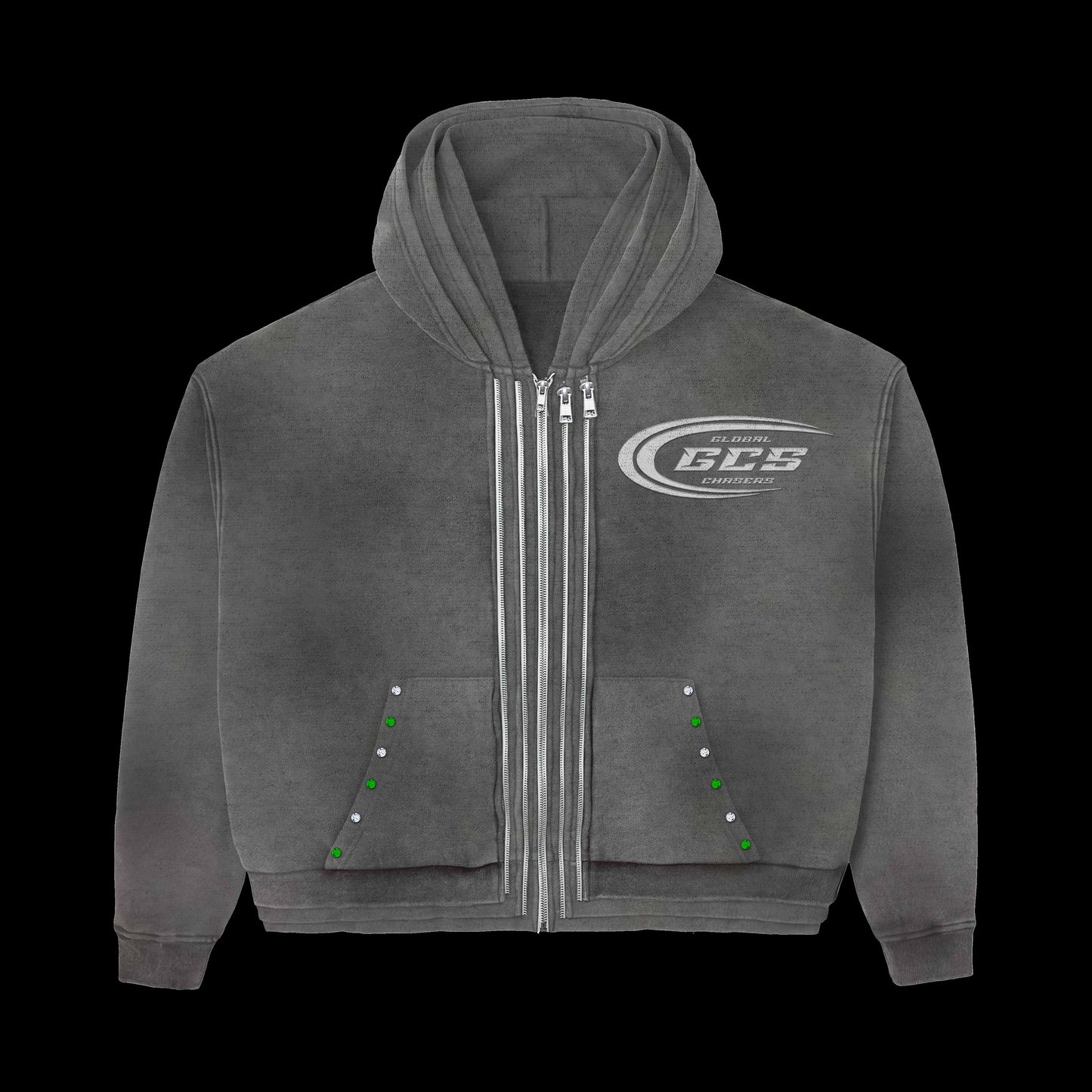 GCS Three Zipper Hoodie